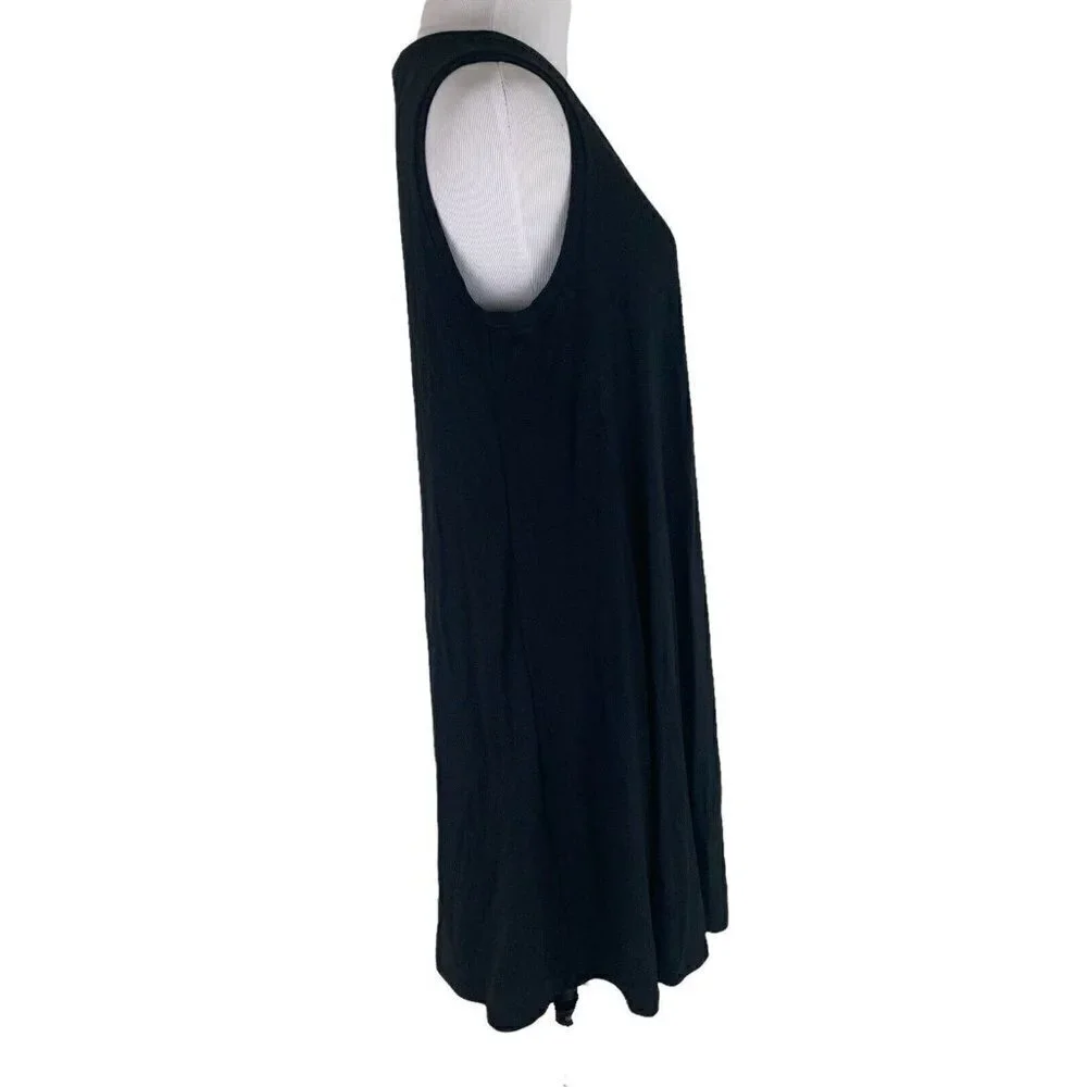 Ann Taylor LOFT Women's S Small A-Line Mini Dress Black NWT Rayon Blend - Picture 3 of 7